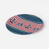 Nautical Design Pappteller (Schrägansicht)