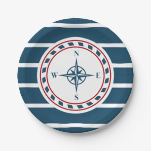 Nautical Design Pappteller