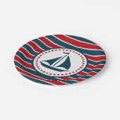 Nautical Design Pappteller (Schrägansicht)
