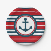 Nautical Design Pappteller (Vorderseite)