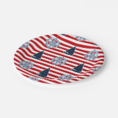 Nautical Design Pappteller (Schrägansicht)