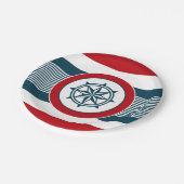 Nautical Design Pappteller (Schrägansicht)