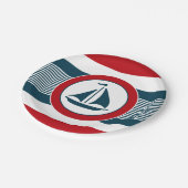 Nautical Design Pappteller (Schrägansicht)