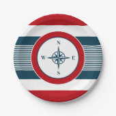 Nautical Design Pappteller (Vorderseite)