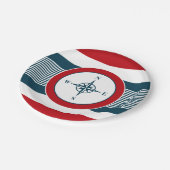 Nautical Design Pappteller (Schrägansicht)
