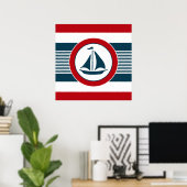 Nautical Design Poster (Heimbüro)