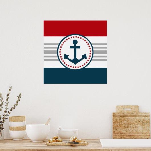 Nautical Design Poster (Küche)