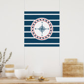 Nautical Design Poster (Küche)
