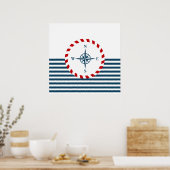 Nautical Design Poster (Küche)