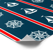 Nautical Design Poster (Ecke)