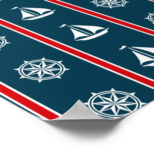 Nautical Design Poster (Ecke)