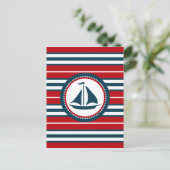 Nautical Design Postkarte (Stehend Vorderseite)