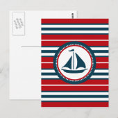 Nautical Design Postkarte (Vorne/Hinten)