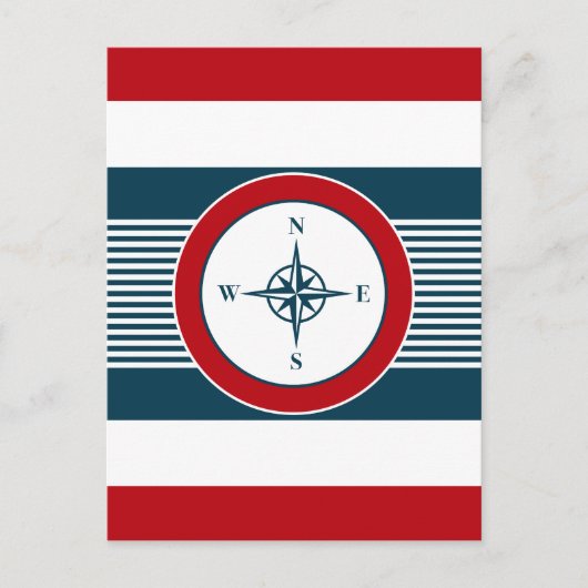 Nautical Design Postkarte (Vorderseite)