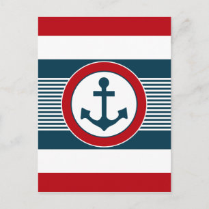 Nautical Design Postkarte