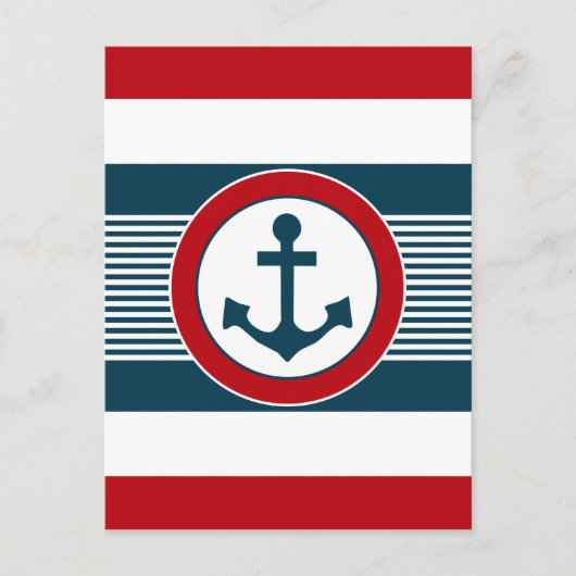 Nautical Design Postkarte (Vorderseite)