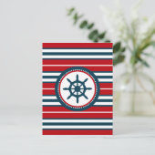Nautical Design Postkarte (Stehend Vorderseite)