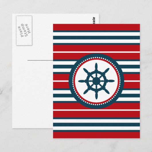 Nautical Design Postkarte (Vorne/Hinten)