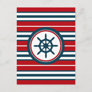 Nautical Design Postkarte