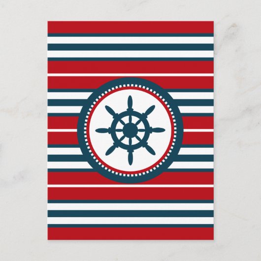 Nautical Design Postkarte (Vorderseite)