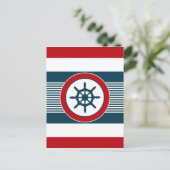 Nautical Design Postkarte (Stehend Vorderseite)