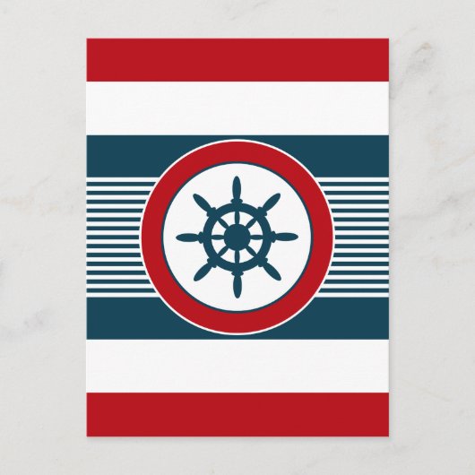 Nautical Design Postkarte (Vorderseite)