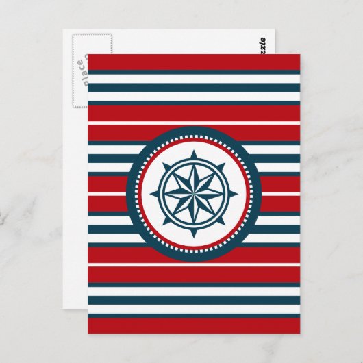 Nautical Design Postkarte (Vorne/Hinten)