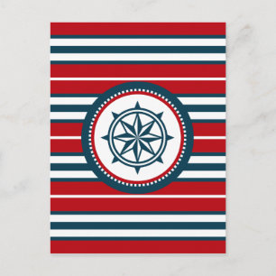 Nautical Design Postkarte
