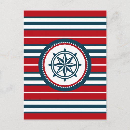Nautical Design Postkarte (Vorderseite)