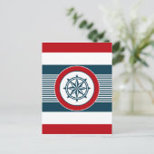 Nautical Design Postkarte (Stehend Vorderseite)