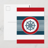 Nautical Design Postkarte (Vorne/Hinten)