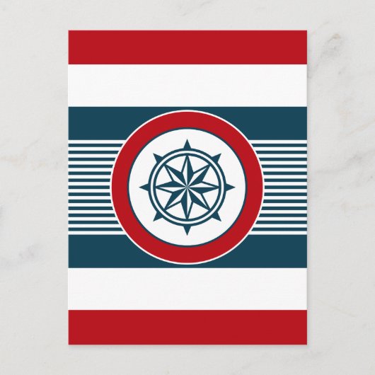 Nautical Design Postkarte (Vorderseite)