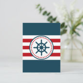 Nautical Design Postkarte (Stehend Vorderseite)