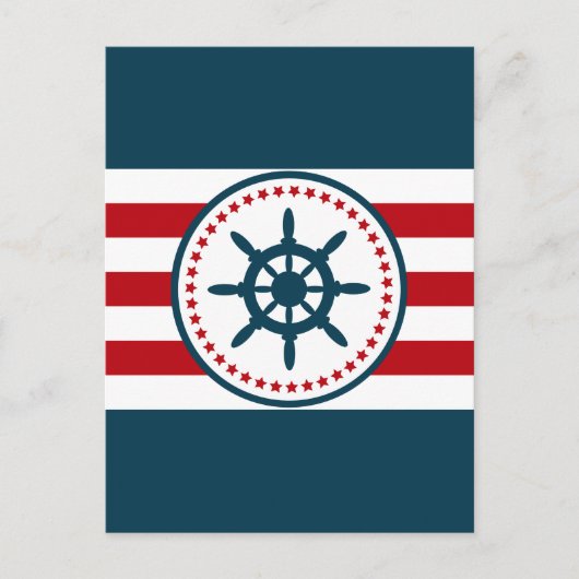 Nautical Design Postkarte (Vorderseite)