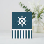 Nautical Design Postkarte (Stehend Vorderseite)