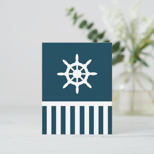 Nautical Design Postkarte (Stehend Vorderseite)