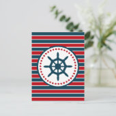 Nautical Design Postkarte (Stehend Vorderseite)