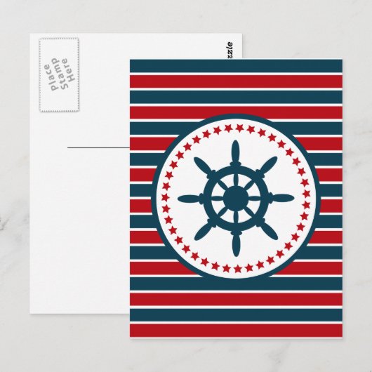 Nautical Design Postkarte (Vorne/Hinten)