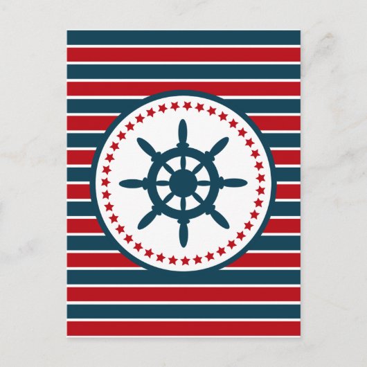 Nautical Design Postkarte (Vorderseite)