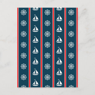 Nautical Design Postkarte