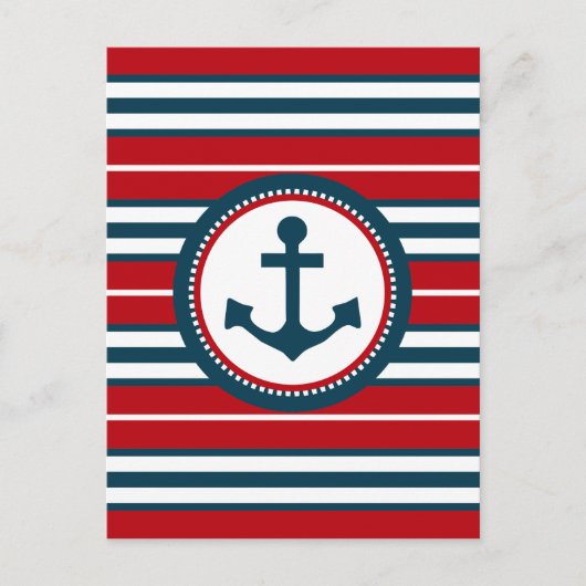 Nautical Design Postkarte (Vorderseite)