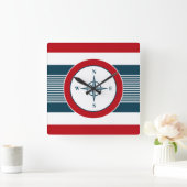 Nautical Design Quadratische Wanduhr (Zuhause)
