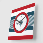 Nautical Design Quadratische Wanduhr (Winkel)