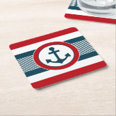 Nautical Design Rechteckiger Pappuntersetzer (angewinkelt)