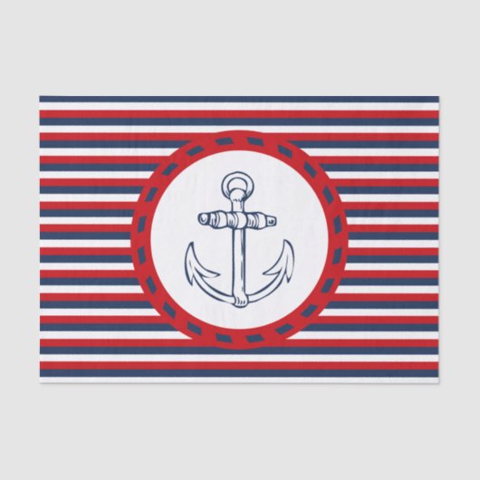Nautical Design Seidenpapier (Vorderseite)