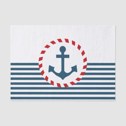 Nautical Design Seidenpapier (Vorderseite)