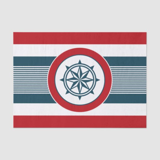 Nautical Design Seidenpapier (Vorderseite)
