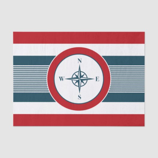 Nautical Design Seidenpapier (Vorderseite)