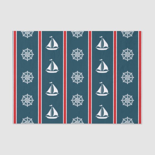 Nautical Design Seidenpapier (Vorderseite)