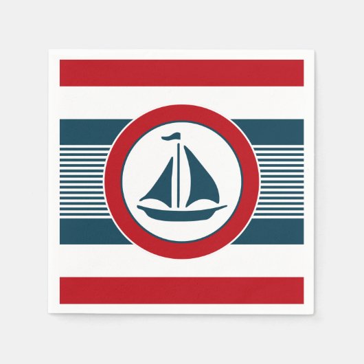Nautical Design Serviette (Vorderseite)